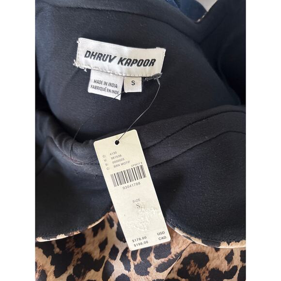 NWT ANTHROPOLOGIE Dhruv Kapoor Leopard Print Mini Size S - Picture 6 of 11